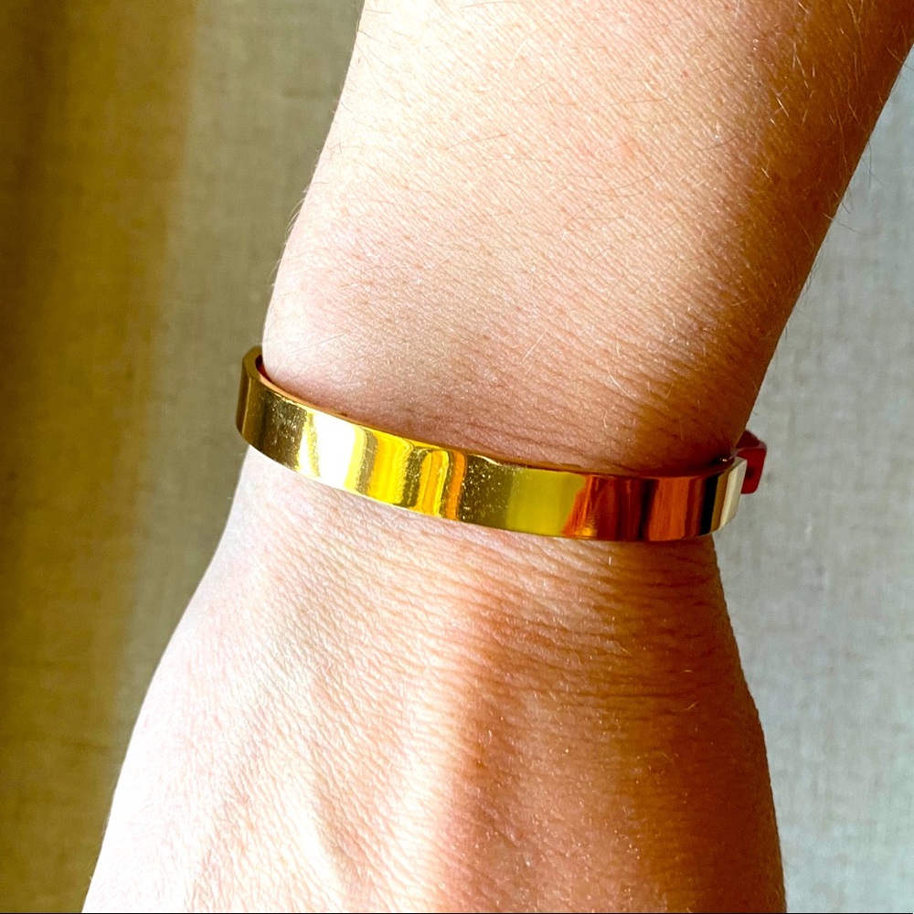 Stella & Dot Red and Gold Bar Bracelet